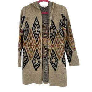 Woven Heart Women’s Small Southwest Aztec Cowgirl Cardigan Sweater Boho Shawl